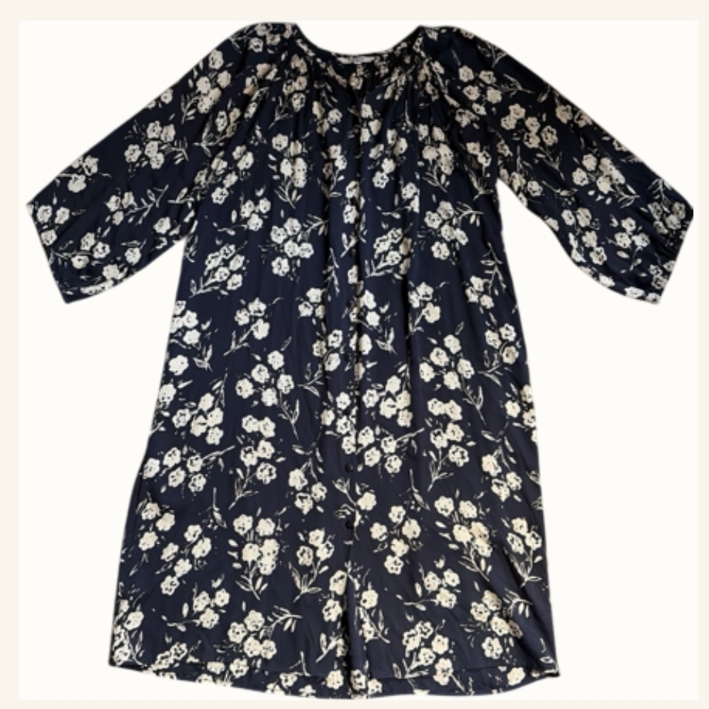 TUCKER NYC Silk Midi Floral Dress